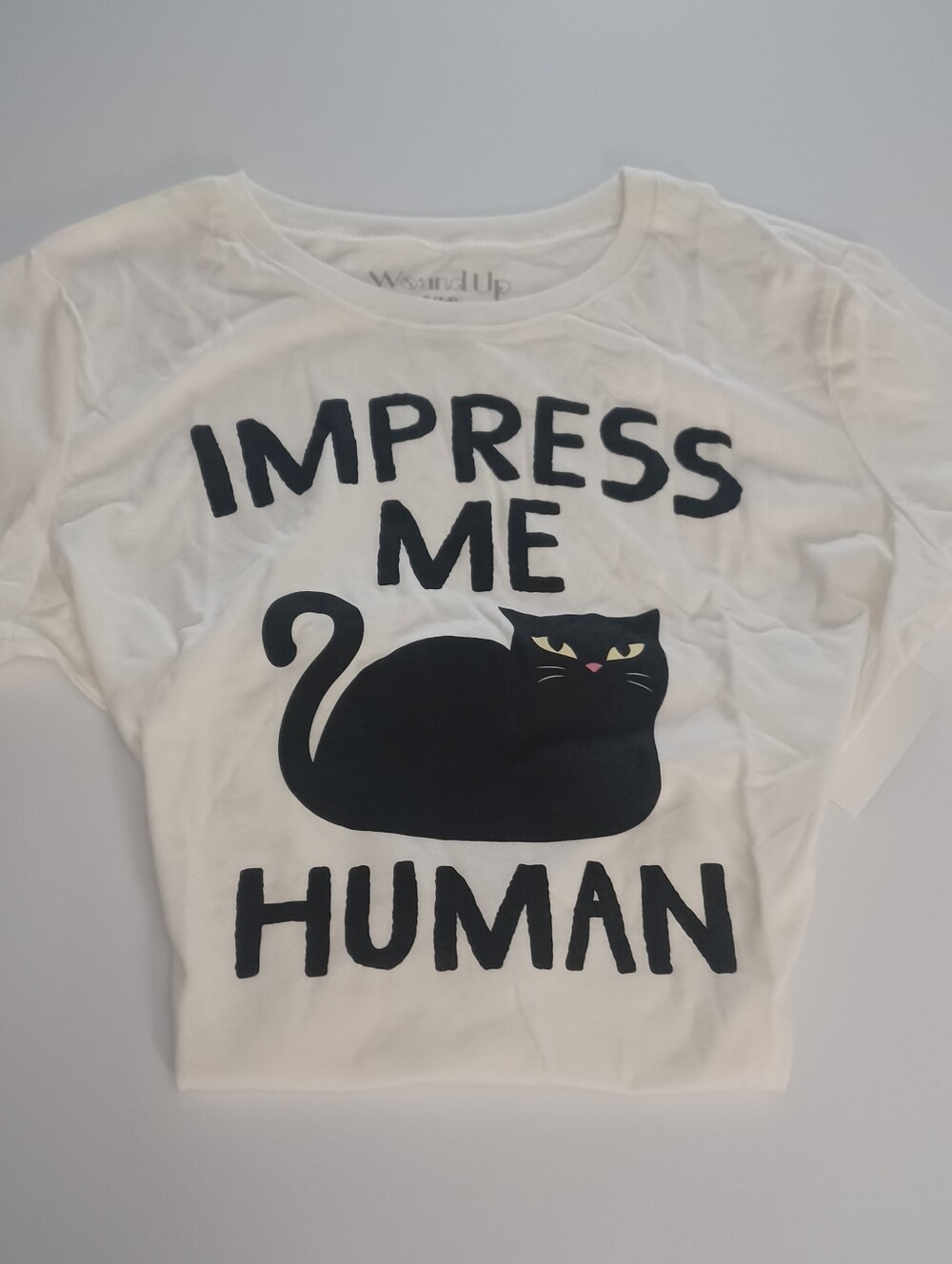 Wound Up Halloween Cat Tee Sz M